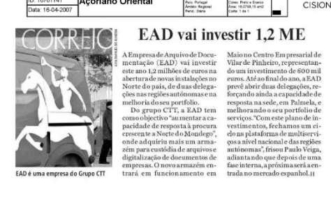 EAD vai investir este ano 1,2 milhões de euros na abertura de novas instalações no Norte do país