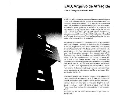 EAD, arquivo de Alfragide adeus Alfragide, Palmela à vista…