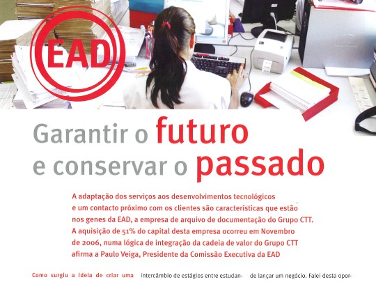 Garantir o futuro conservar o passado