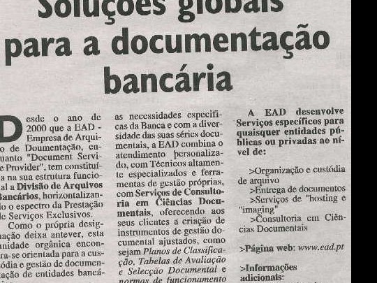 Soluções globais para a documentação bancária