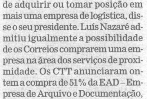 Compra da EAD: CTT estudam mais aquisições