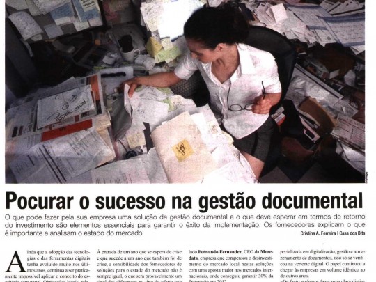 Procurar o sucesso na gestão documental