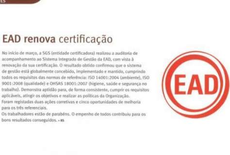 EAD renova certificação