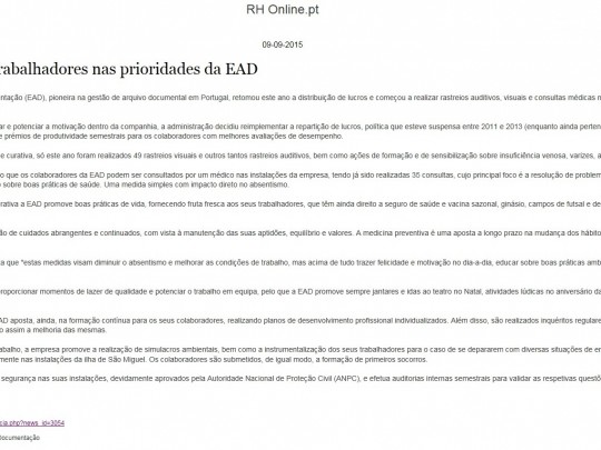 Bem-estar dos trabalhadores nas prioridades da EAD