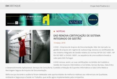 EAD renova certificação de sistema integrado de gestão