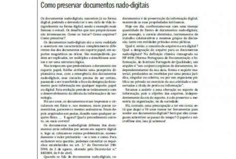 Como preservar documentos nado-digitais