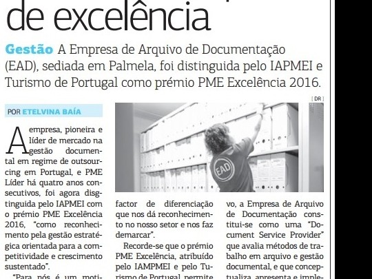 Prémio do IAPMEI reconhece empresa de excelência