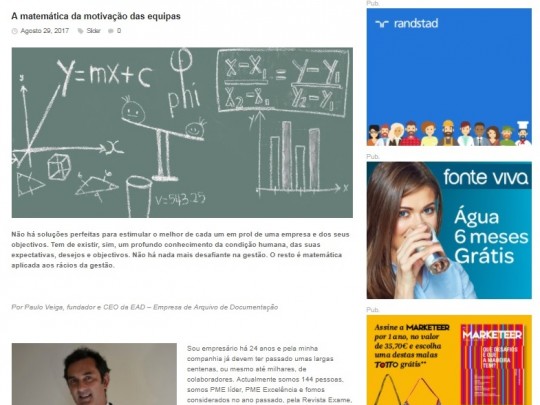 A matemática da motivação das equipas