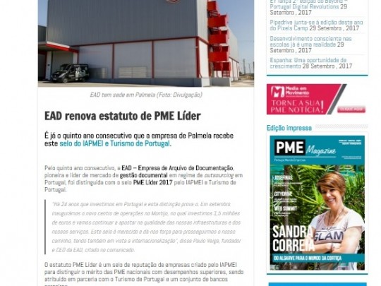 EAD renova estatuto de PME Líder