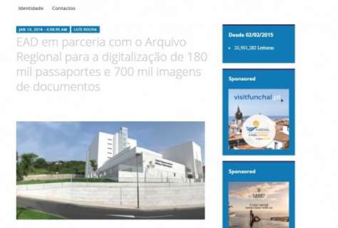 EAD em parceria com o Arquivo Regional para a digitalização de 180 mil passaportes e 700 mil imagens de documentos