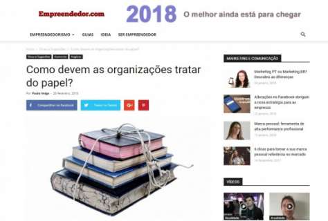 Como devem as organizações tratar do papel?