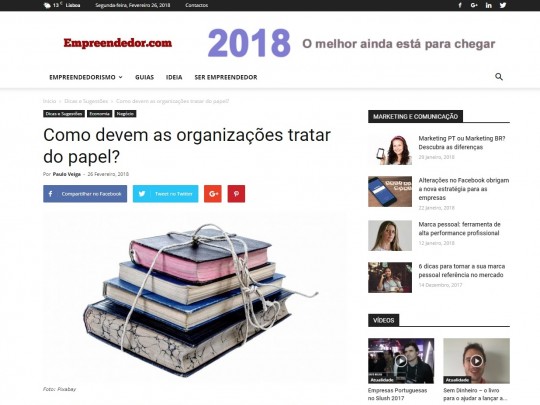 Como devem as organizações tratar do papel?