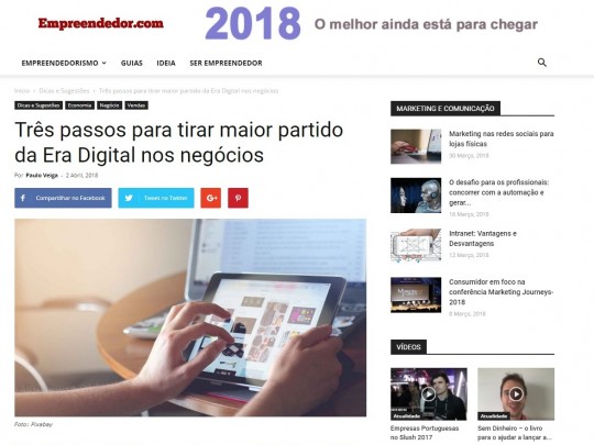 Três passos para tirar maior partido da Era Digital nos negócios