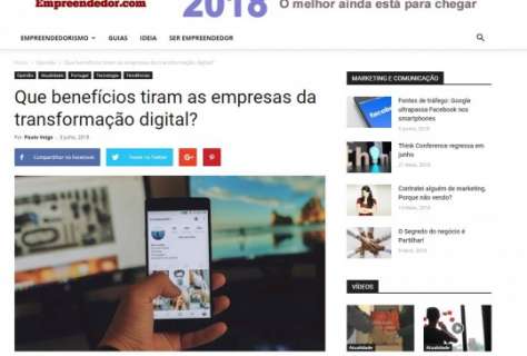 Que benefícios tiram as empresas da transformação digital?