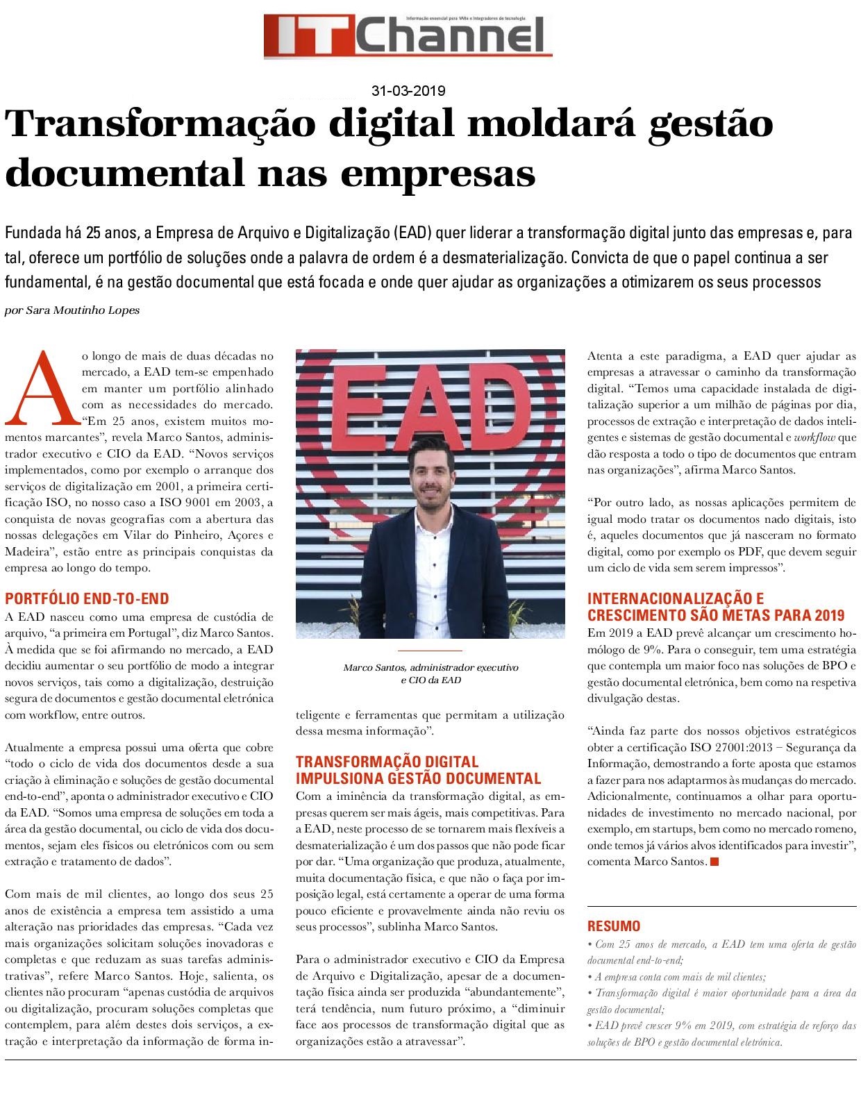 Transformação digital moldará gestão documental nas empresas