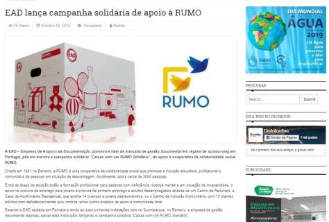 EAD lança campanha solidária de apoio à RUMO