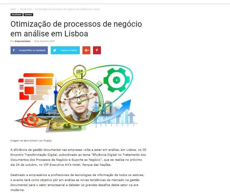 Otimização de processos de negócio em análise em Lisboa