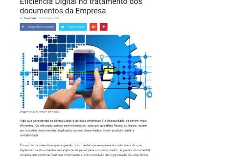 Eficiência Digital no tratamento dos documentos da Empresa