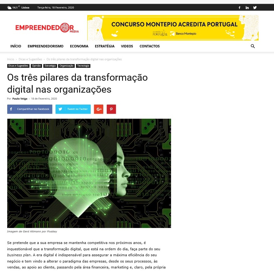 Os três pilares da transformação digital nas organizações