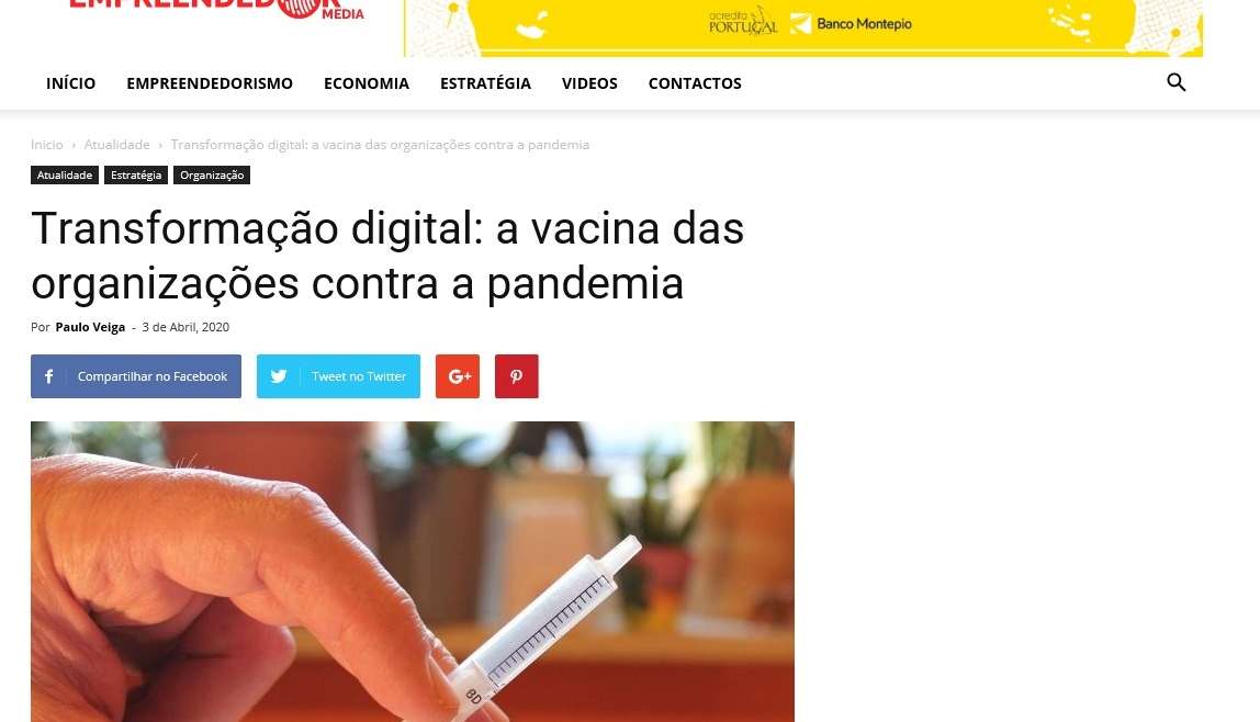 Transformação digital: a vacina das organizações contra a pandemia