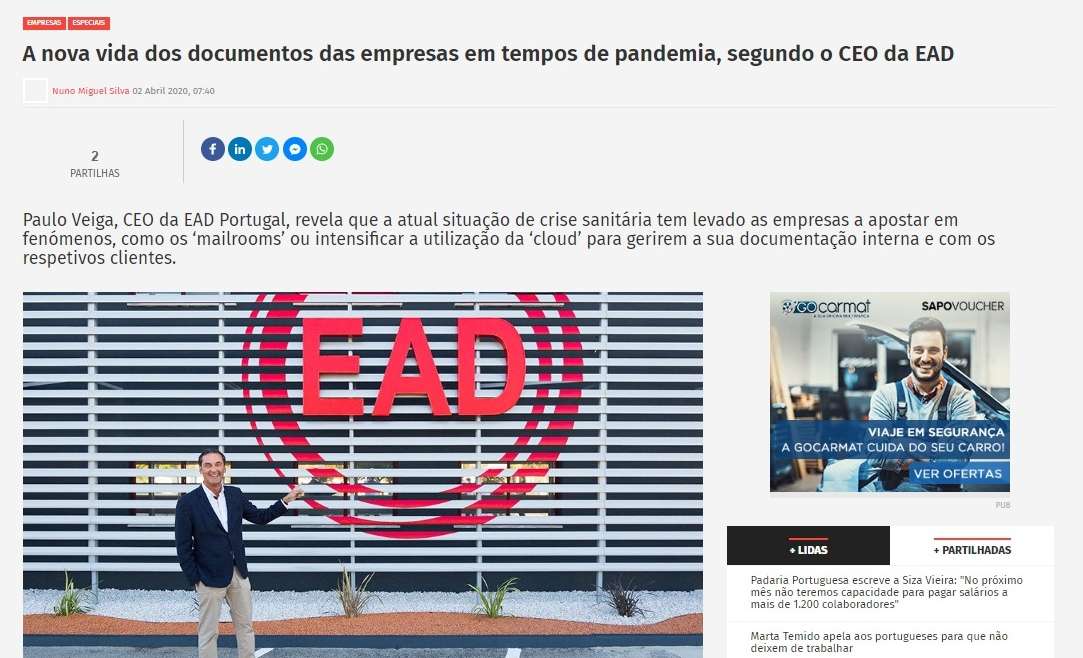 A nova vida dos documentos das empresas em tempos de pandemia, segundo o CEO da EAD