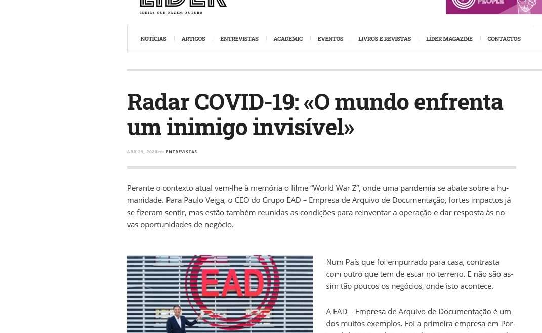 Radar COVID-19: «O mundo enfrenta um inimigo invisível»