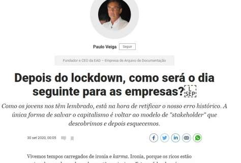 Depois do lockdown, como será o dia seguinte para as empresas? 