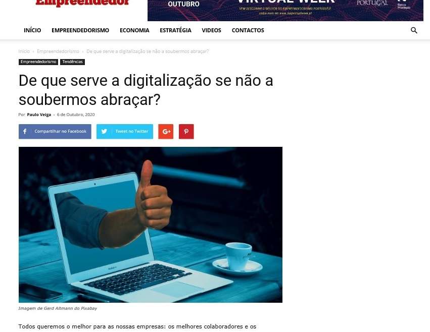 De que serve a digitalização se não a soubermos abraçar?