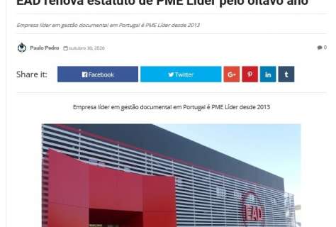 EAD renova estatuto de PME Líder pelo oitavo ano